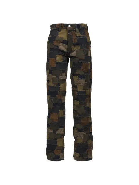 Matthew Williamson Boro patchwork straight-leg jeans
