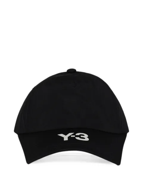 Y-3 logo-print ripstop cap