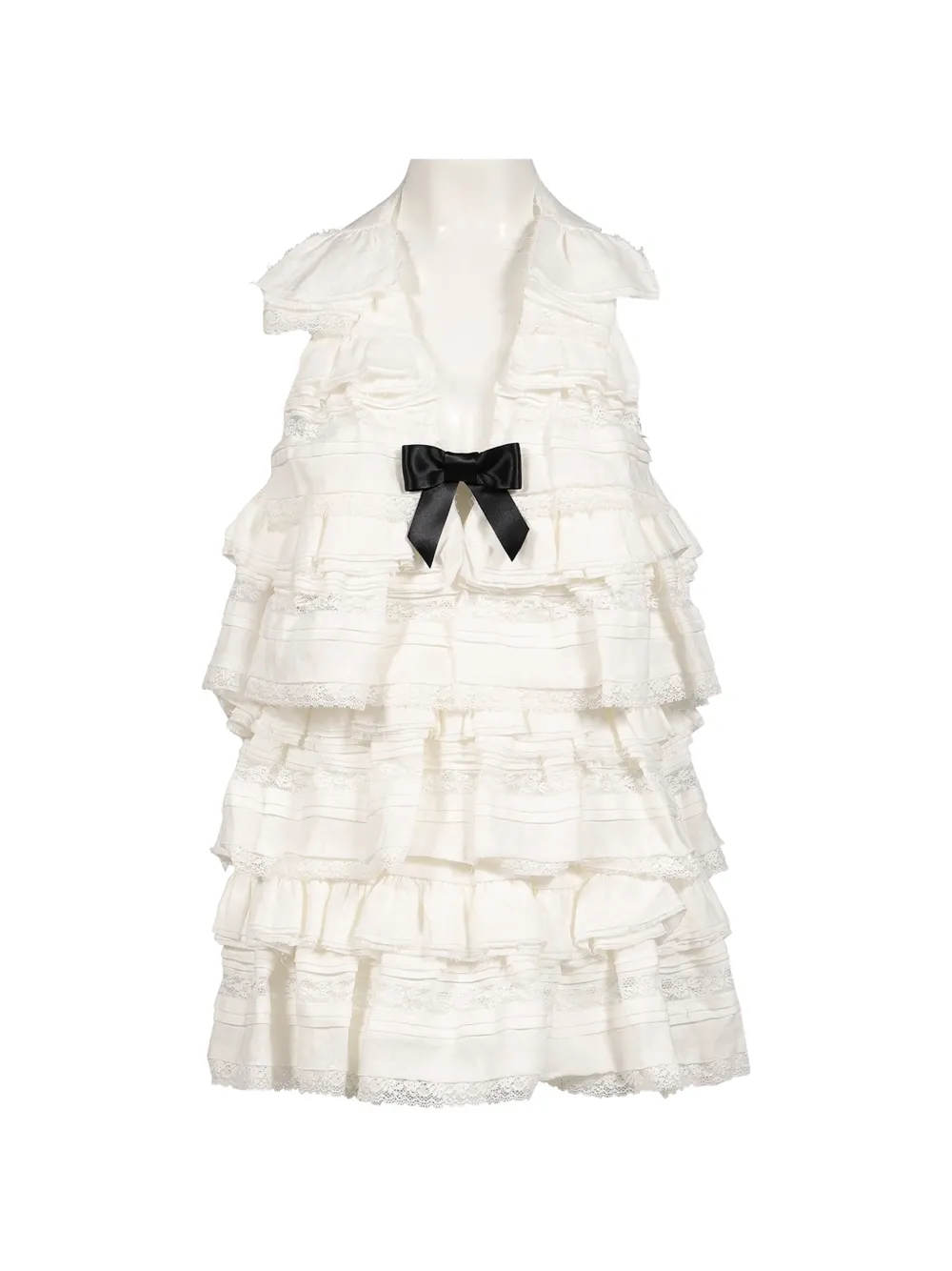 SHUSHU/TONG Abito con ruches - Bianco