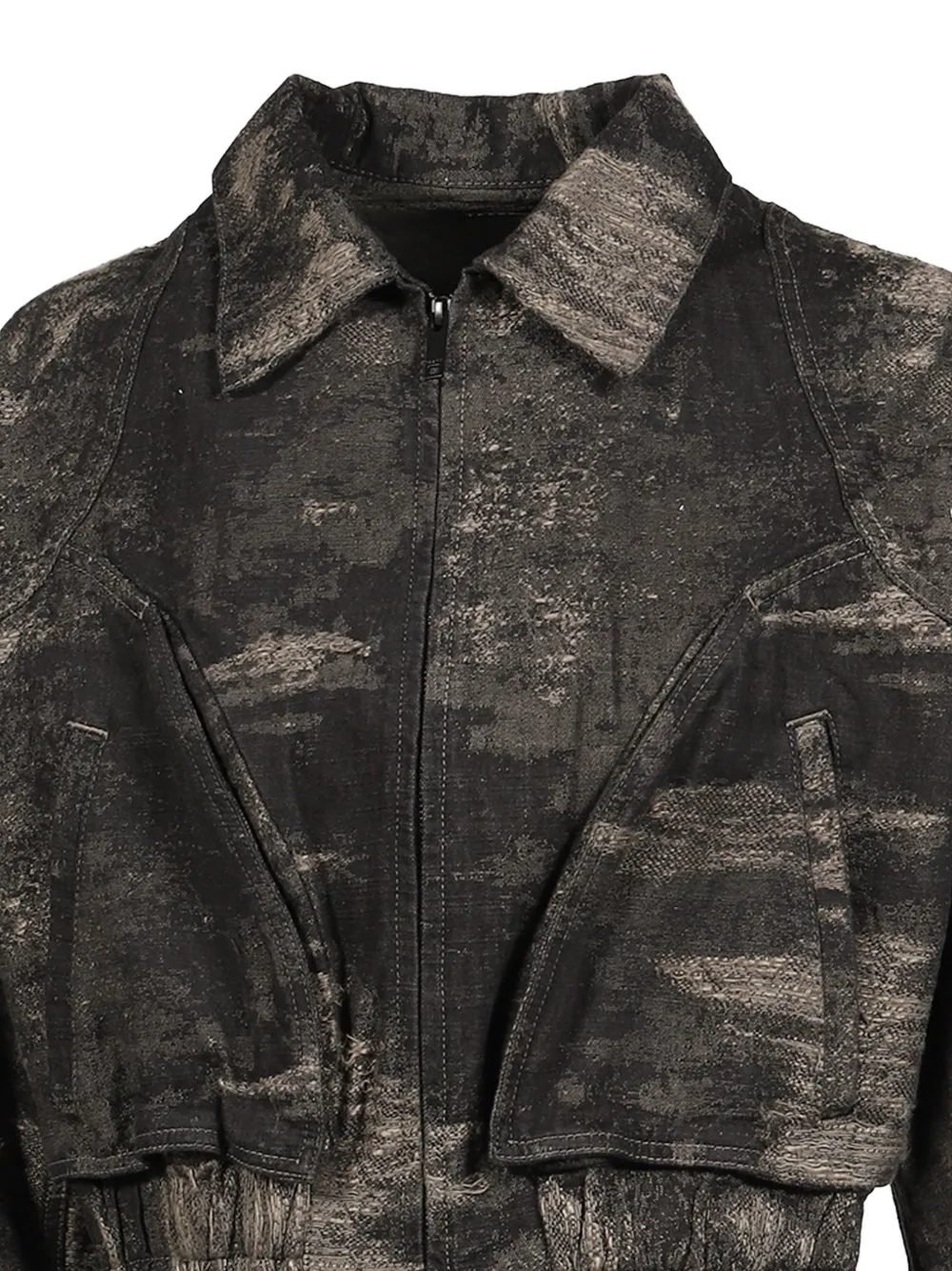 Taakk Gerafeld denim jack Zwart