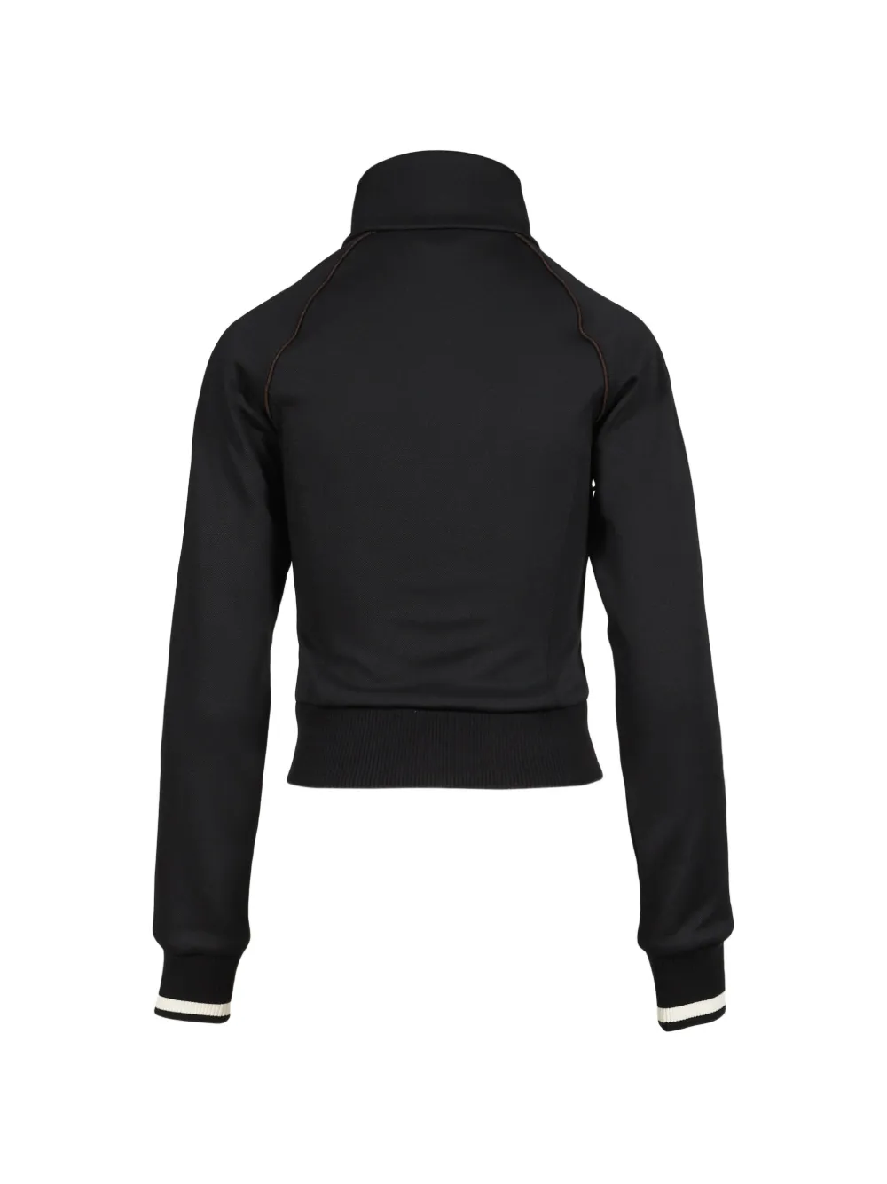 Wales Bonner Sweater met raglan mouwen en geborduurd logo Zwart
