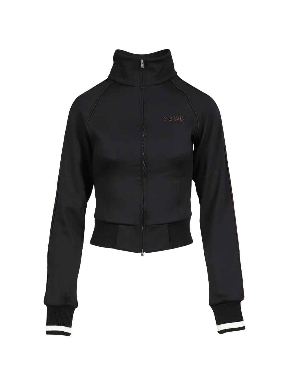 Wales Bonner logo-embroidered raglan-sleeve sweatshirt - Nero