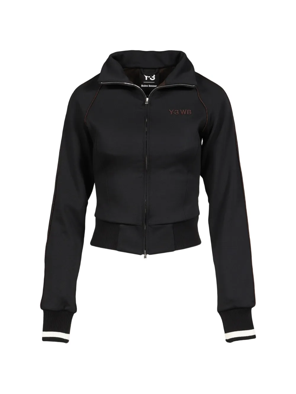 Wales Bonner Sweater met raglan mouwen en geborduurd logo Zwart