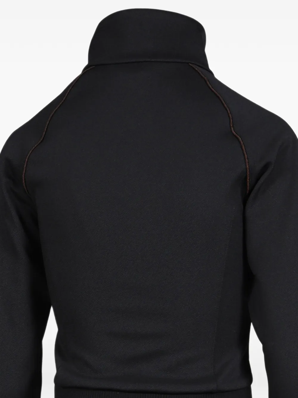 Wales Bonner Sweater met raglan mouwen en geborduurd logo Zwart