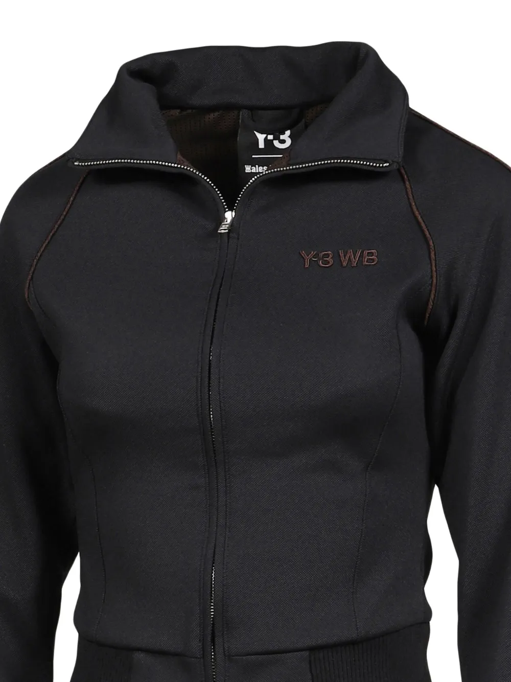 Wales Bonner Sweater met raglan mouwen en geborduurd logo Zwart