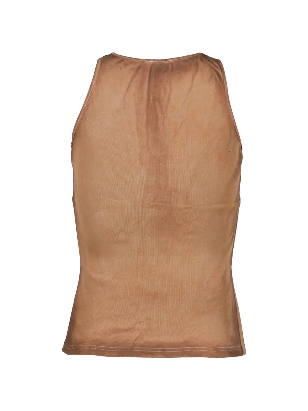 LA MASKARADE Gerafelde tanktop met logoprint Bruin