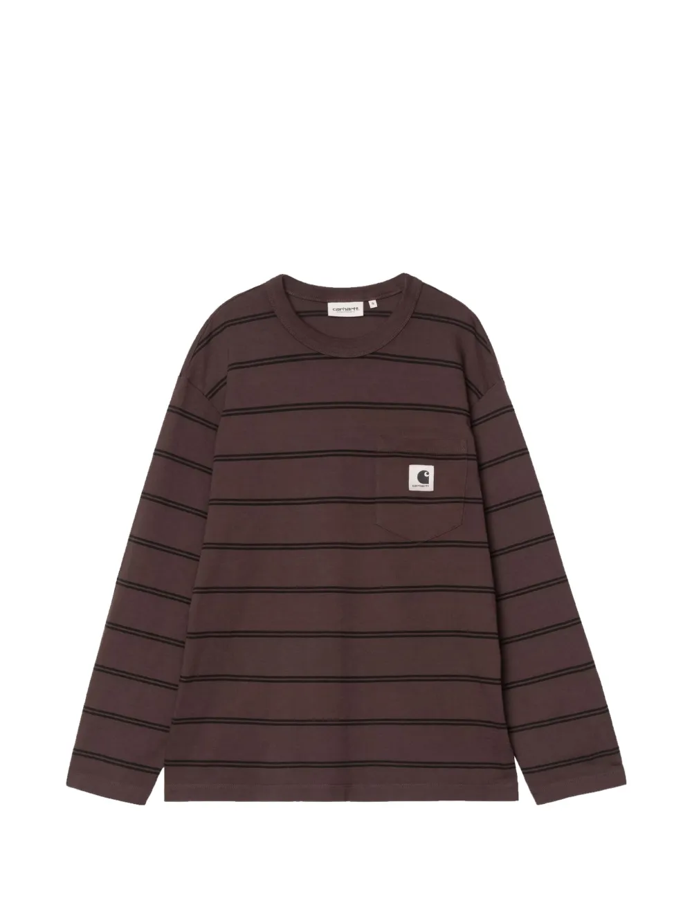 Carhartt WIP Cardona striped pocket T-shirt - Marrone