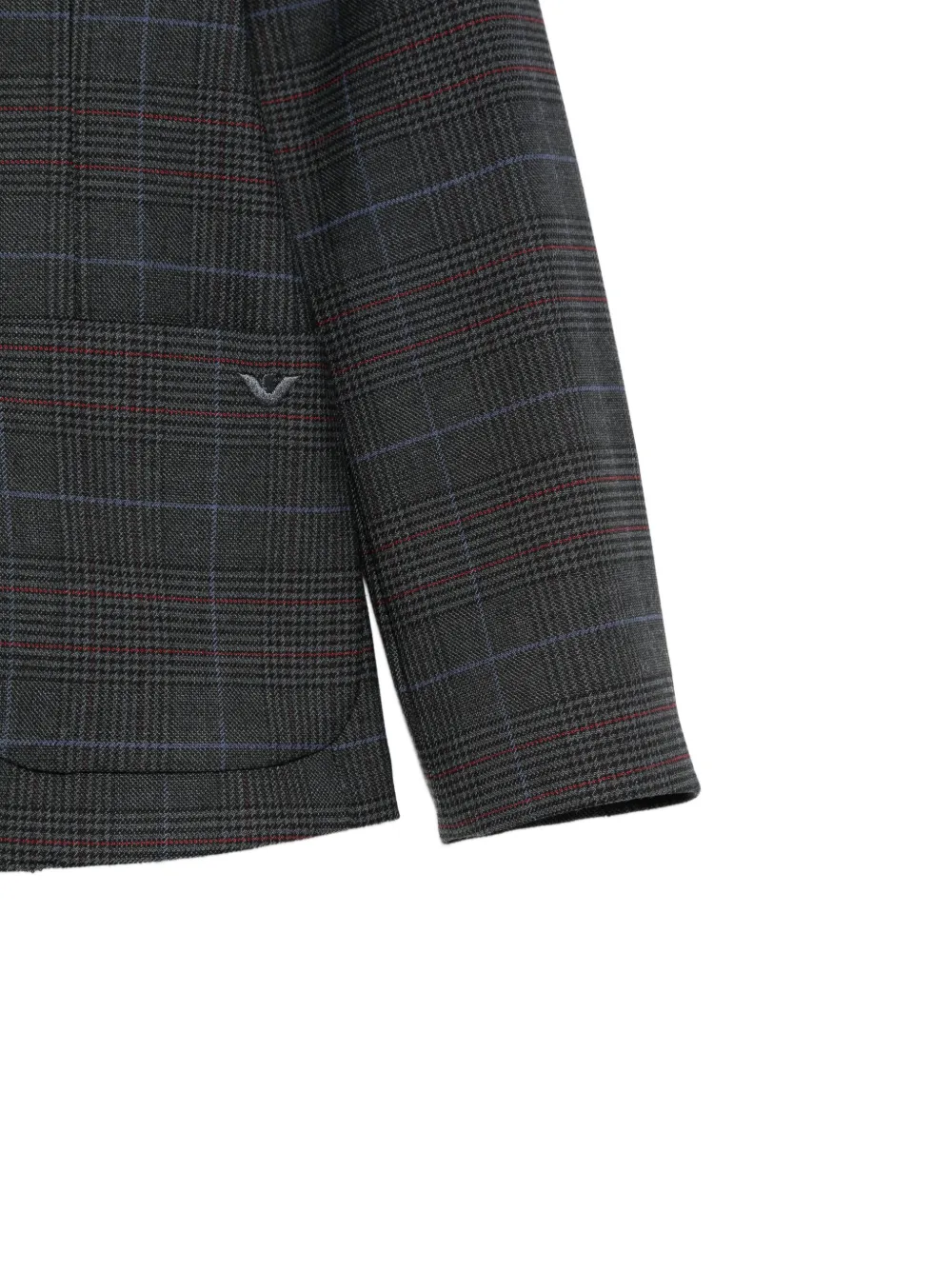 Emporio Armani Kids Blazer met enkele rij knopen Grijs