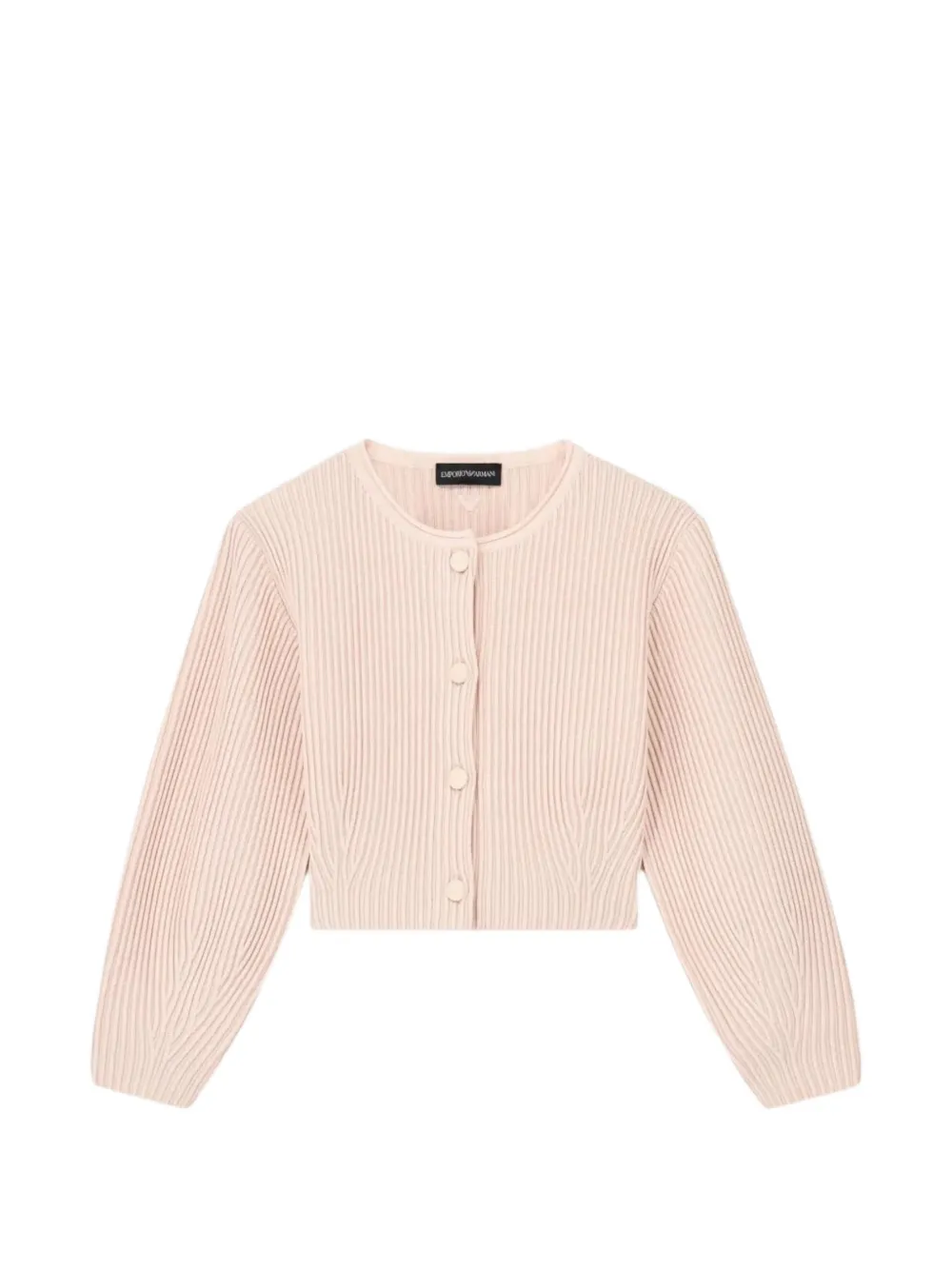 Emporio Armani Kids Cardigan con maniche a palloncino anni 2000 - Rosa