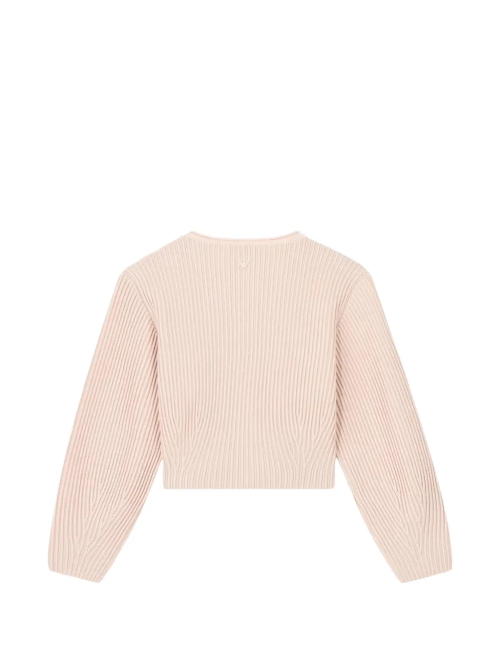 Emporio Armani Kids Geribbeld vest met ballonmouwen Roze