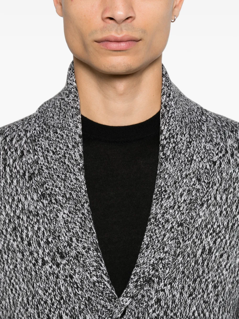 Brioni Vest met sjaalkraag Grijs
