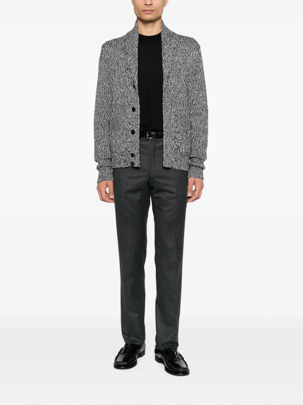 Brioni Vest met sjaalkraag Grijs