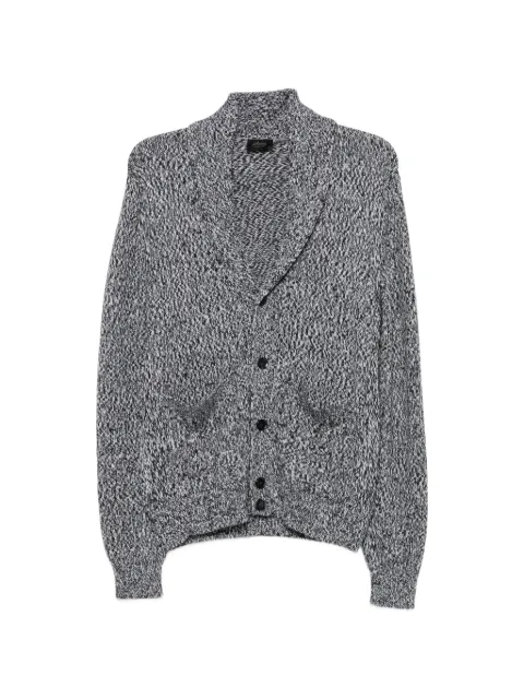 Brioni cárdigan con efecto jaspeado