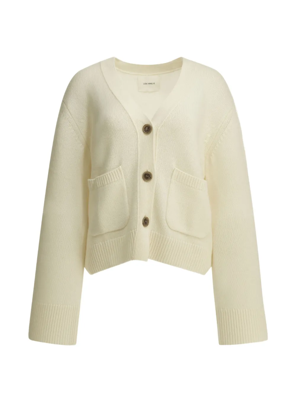 Lisa Yang Danni button-up cashmere cardigan - Nude