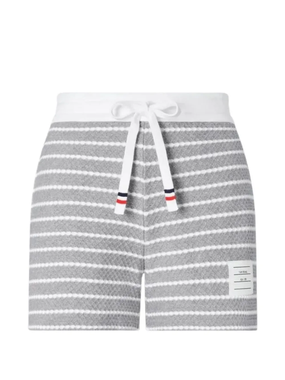 Thom Browne striped honeycomb shorts - Grigio