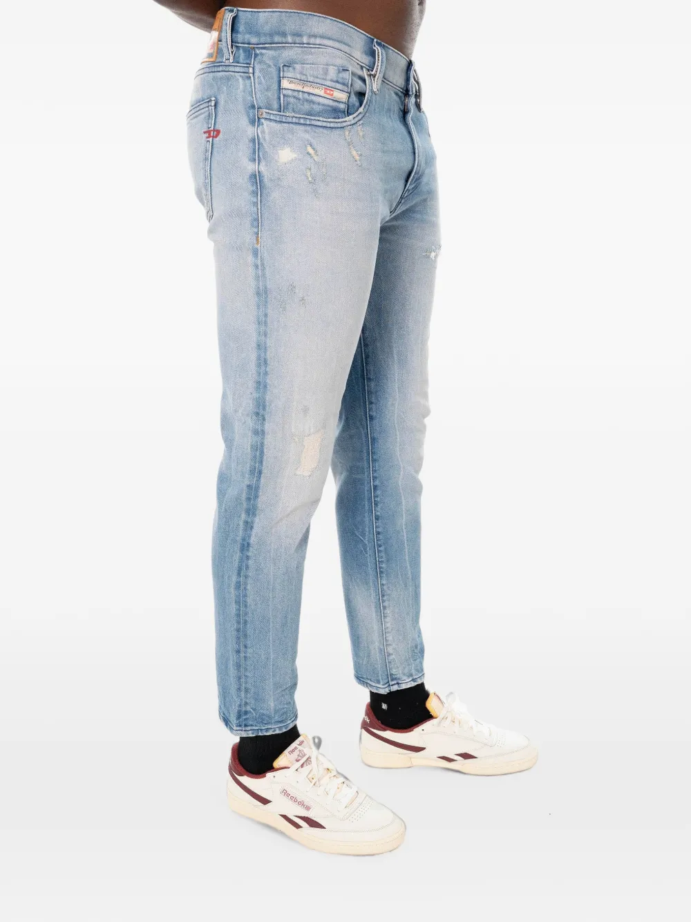 Diesel 2019 D-Strukt jeans met standaard taille Blauw