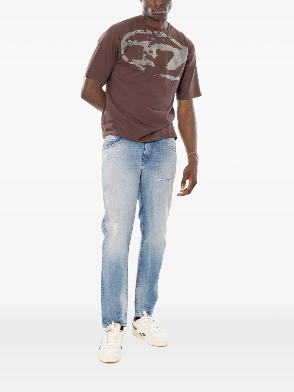 Diesel 2019 D-Strukt jeans met standaard taille Blauw