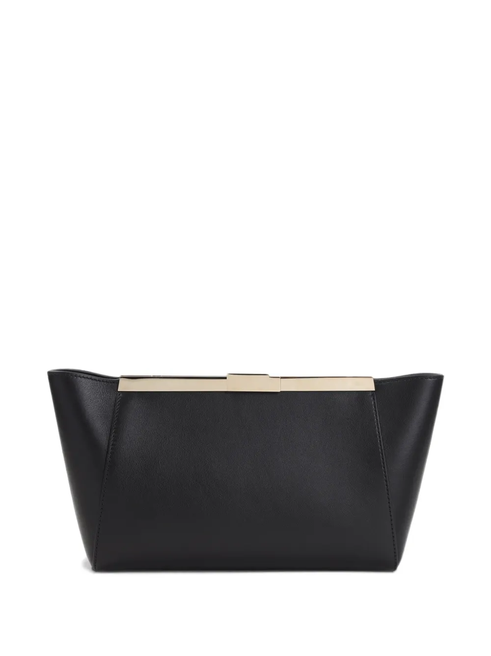 Giorgio Armani Clutch met gegraveerd logo Zwart