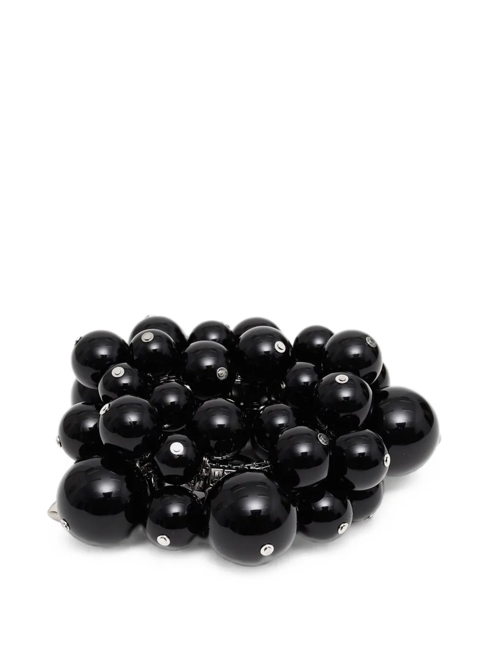 August Barron Beaded Cuff Bracelet In Black