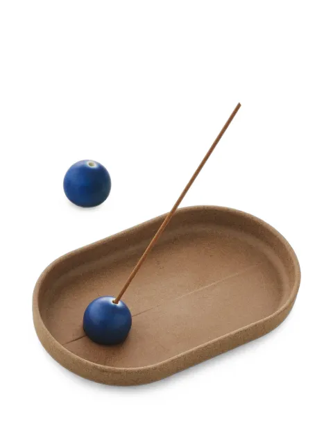 STUDIO THE BLUE BOY incensario Hasamiyaki con piedra arenisca