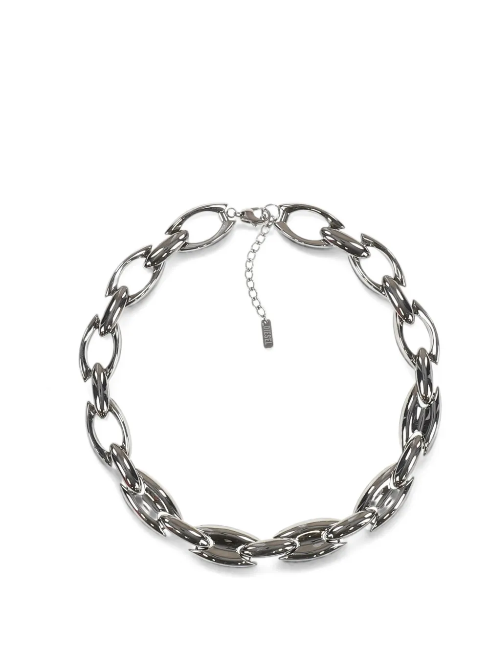 Diesel chain-link necklace - Argento