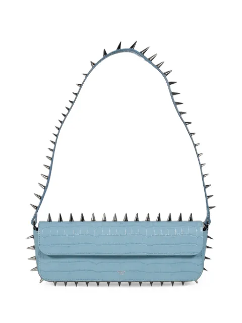 Abra Spike crocodile-effect leather shoulder bag