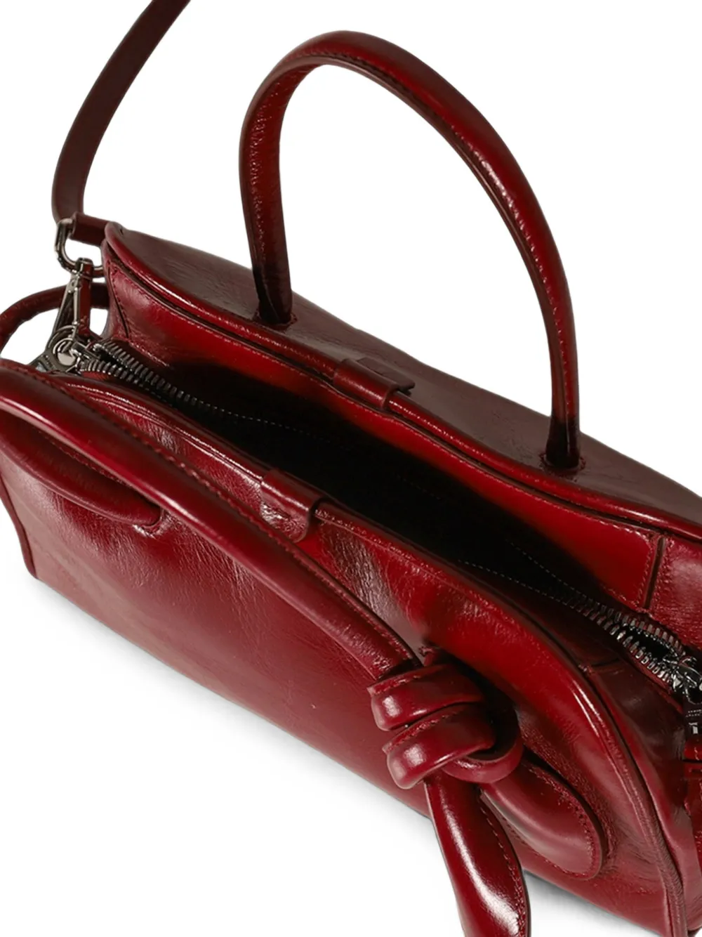 Jacquemus Kleine Turismo leren shopper Rood