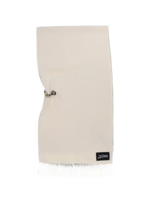 Jean Paul Gaultier metal-ring fringe-edge scarf