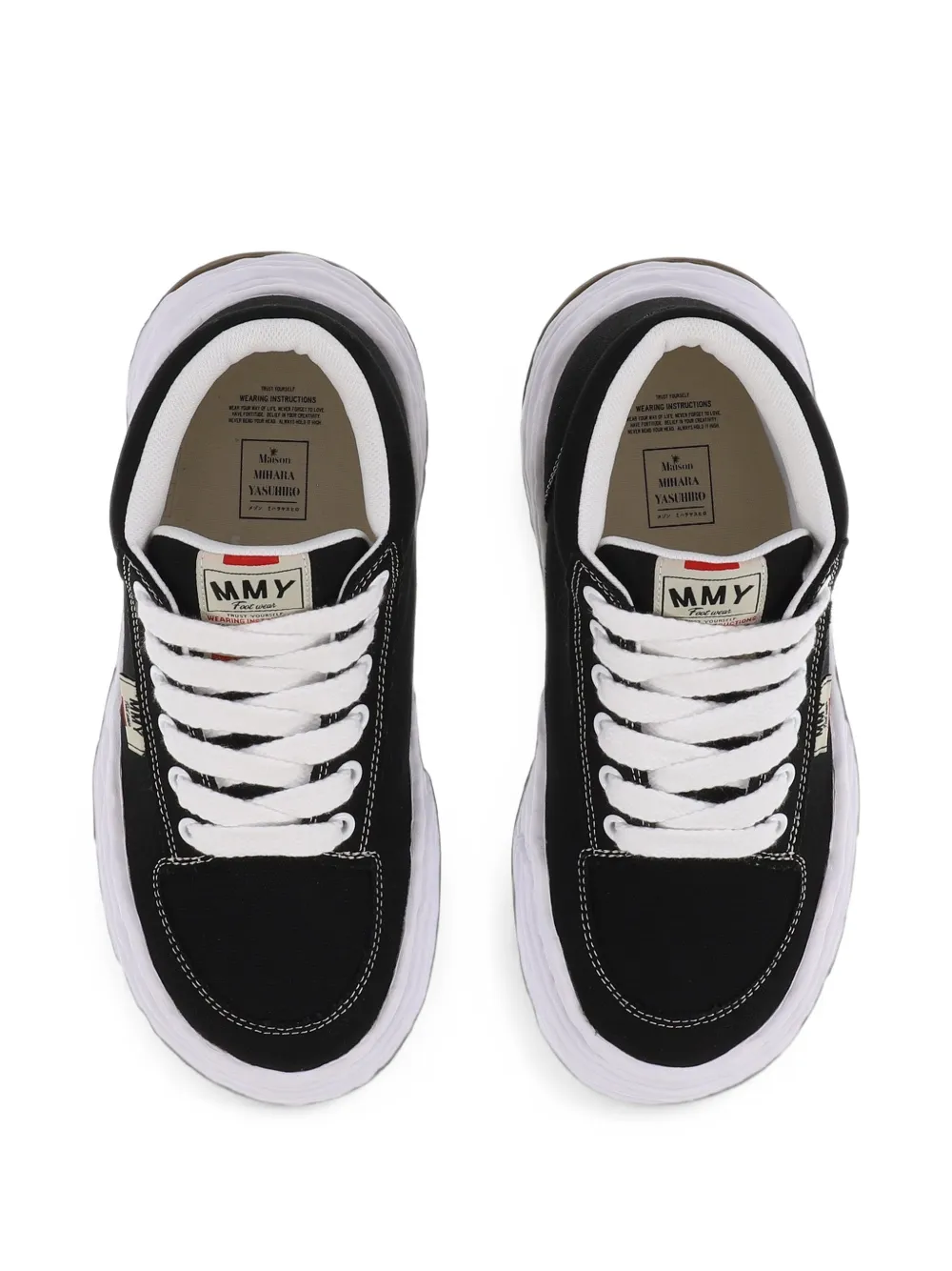 Maison MIHARA YASUHIRO Oliver canvas sneakers Zwart
