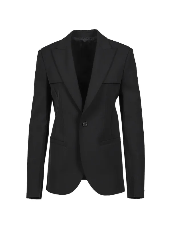 Jean Paul Gaultier Panelled Tailored Jacket in Black