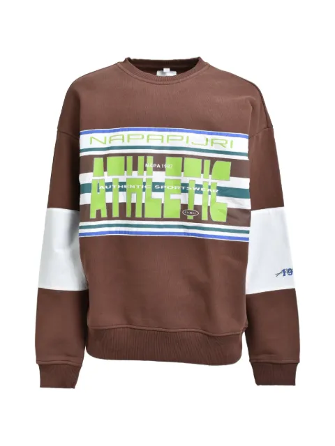 Napa By Martine Rose logo-print panelled sweatshirt