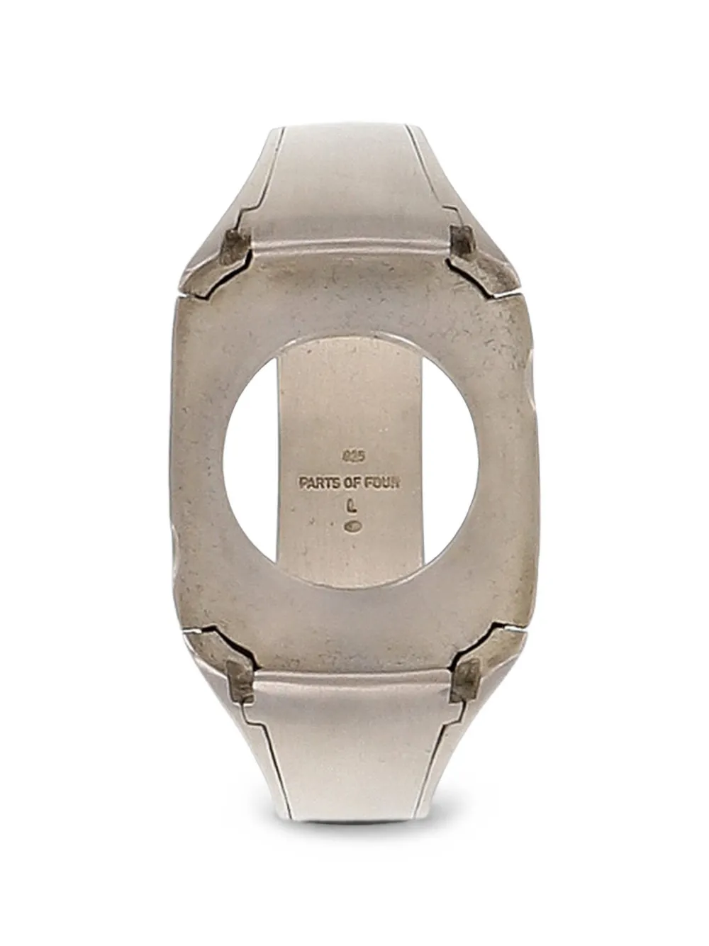 Parts of Four textured sterling silver 46mm watch - Silber