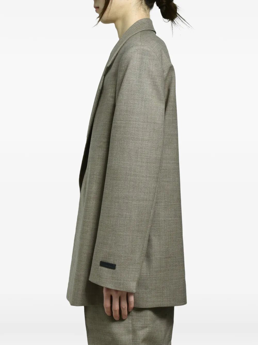 Fear Of God chevron virgin wool blazer Beige