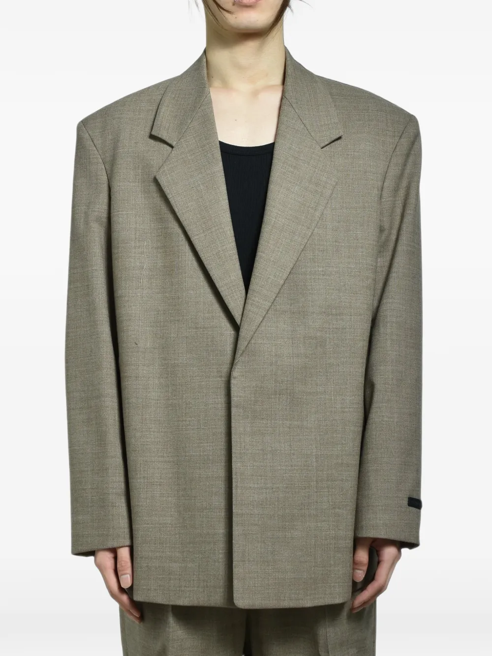 Fear Of God chevron virgin wool blazer Beige