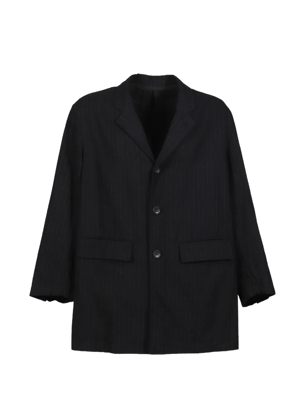PORTER CLASSIC pinstripe Bebop jacket - Schwarz