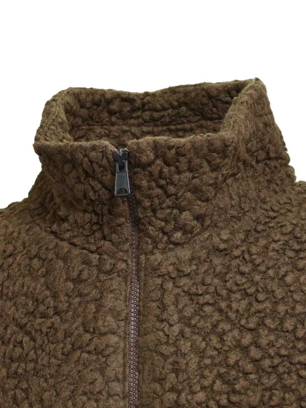 Napa By Martine Rose Fleece jack met rits Bruin