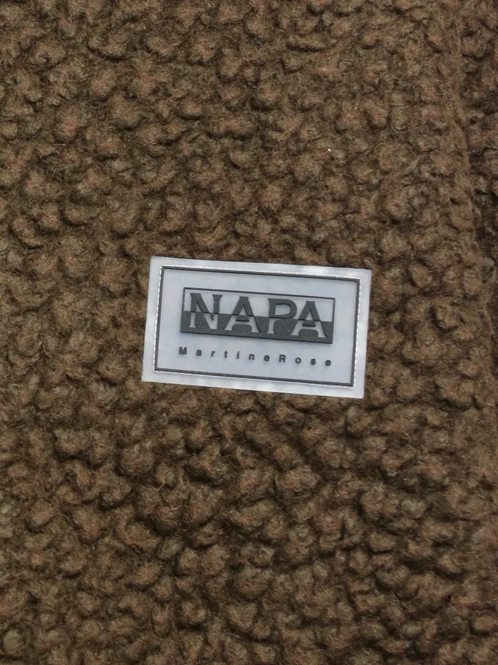 Napa By Martine Rose Fleece jack met rits Bruin
