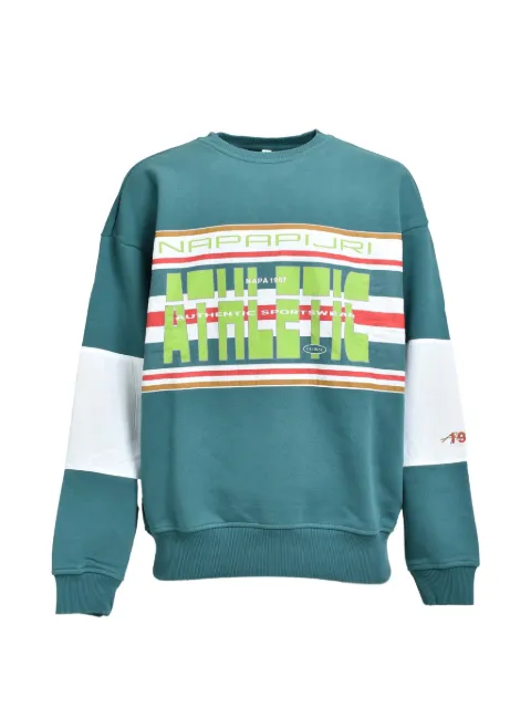 Napa By Martine Rose logo-print panelled sweatershirt