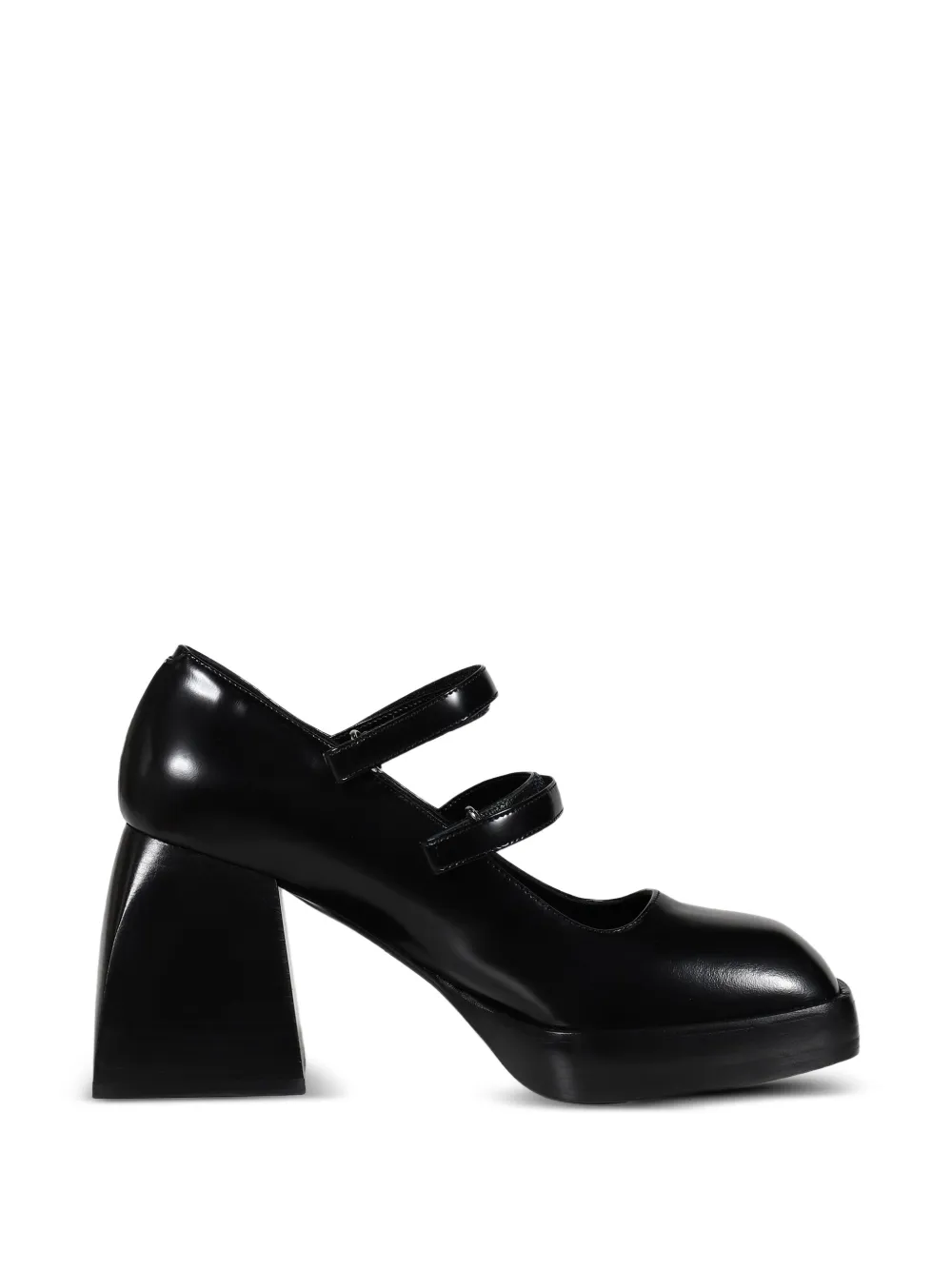 Nodaleto Bulla Babies touch-strap leather heeled lace-up shoes