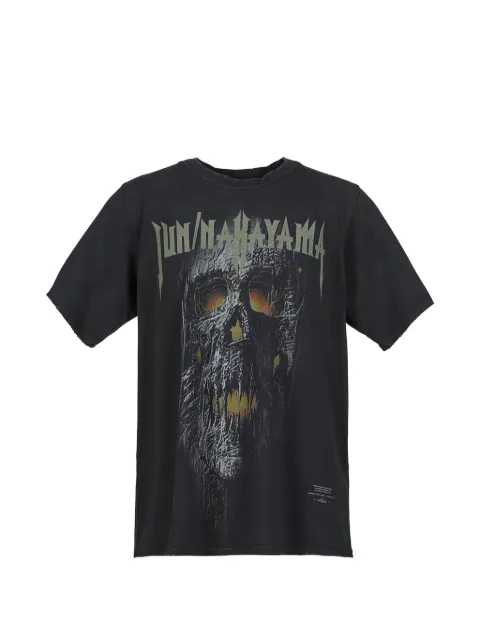 JUN/NAKAYAMA Skull graphic-print washed T-shirt
