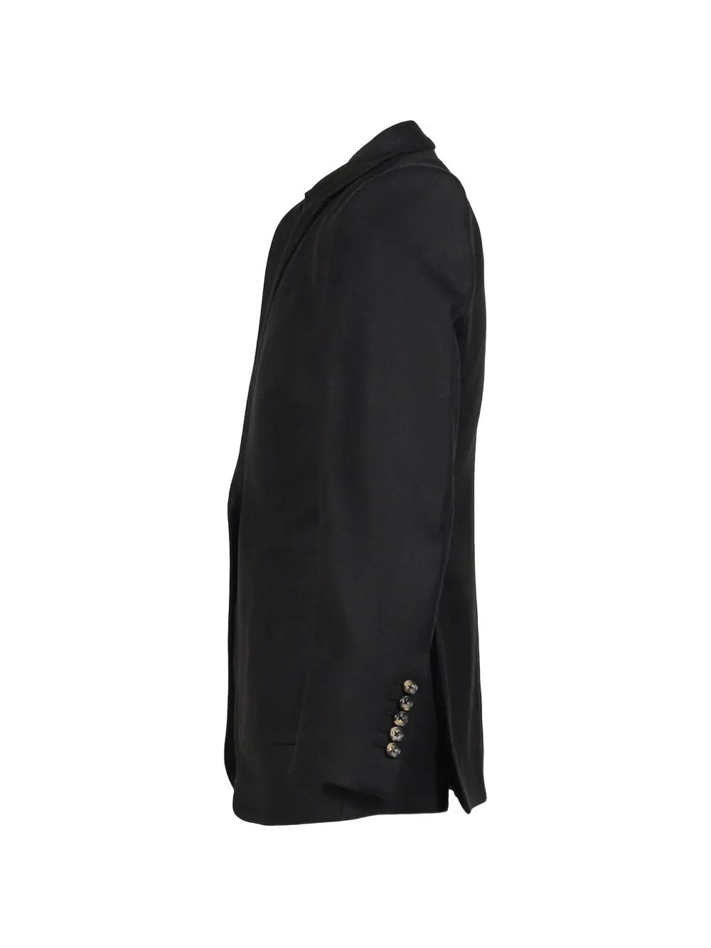 marina yee double-breasted wool blazer Zwart