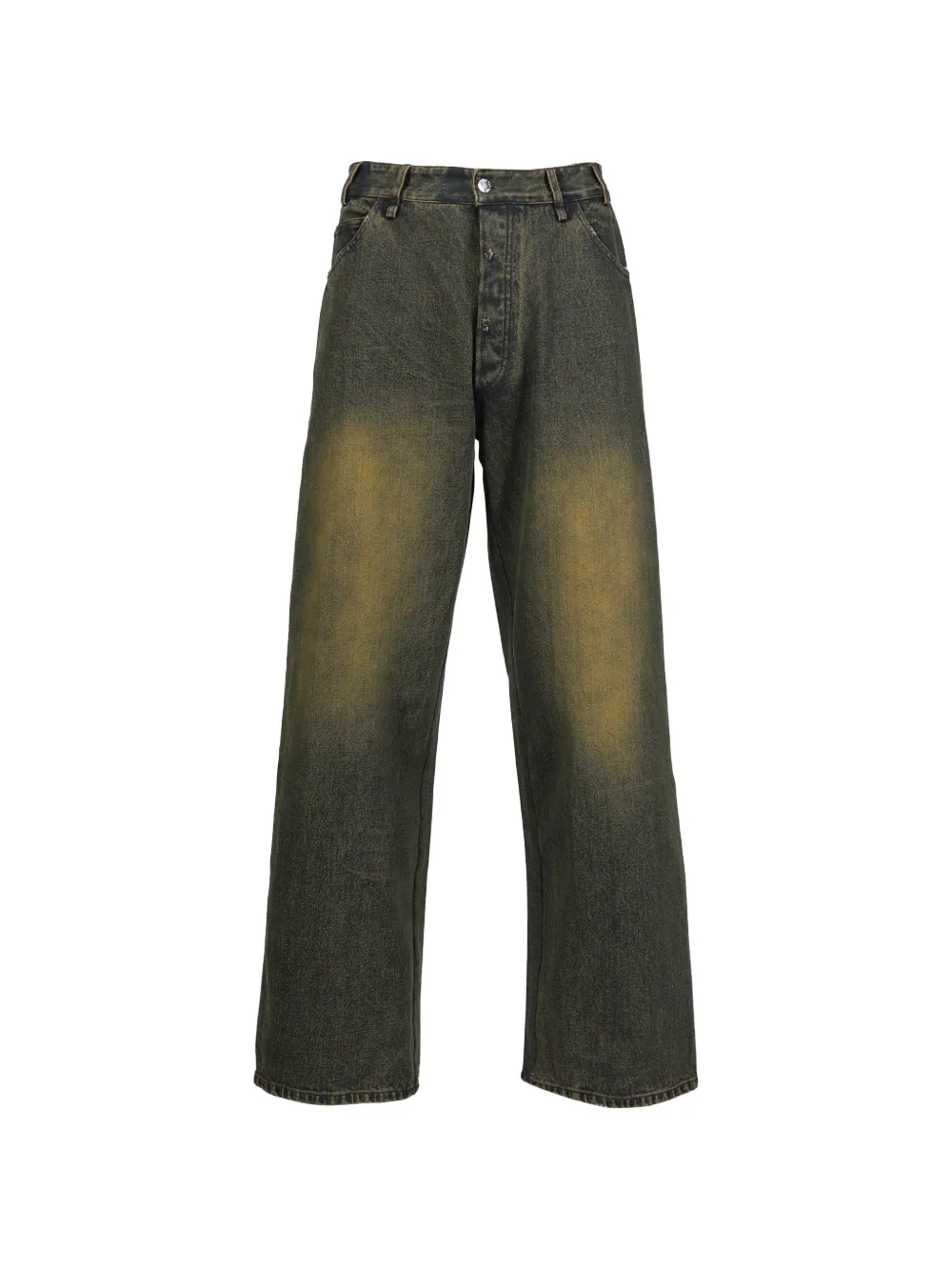 Song For The Mute faded baggy jeans - Braun