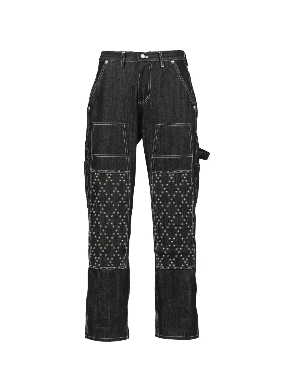 THUG CLUB studded double-knee jeans - Nero