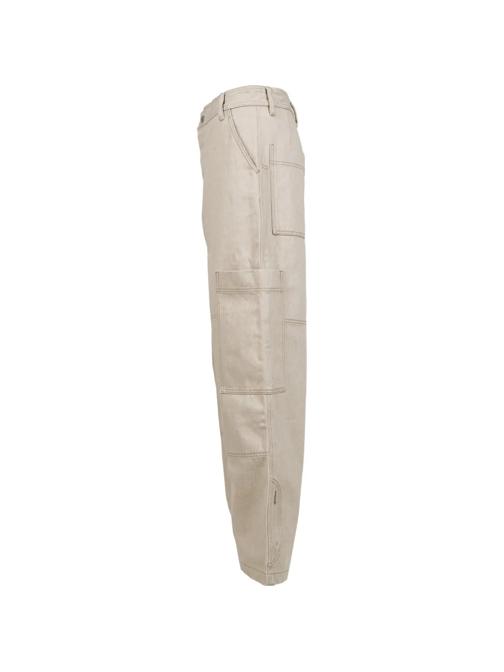 Jacquemus Carré de-Nîmes denim cargo pants Beige