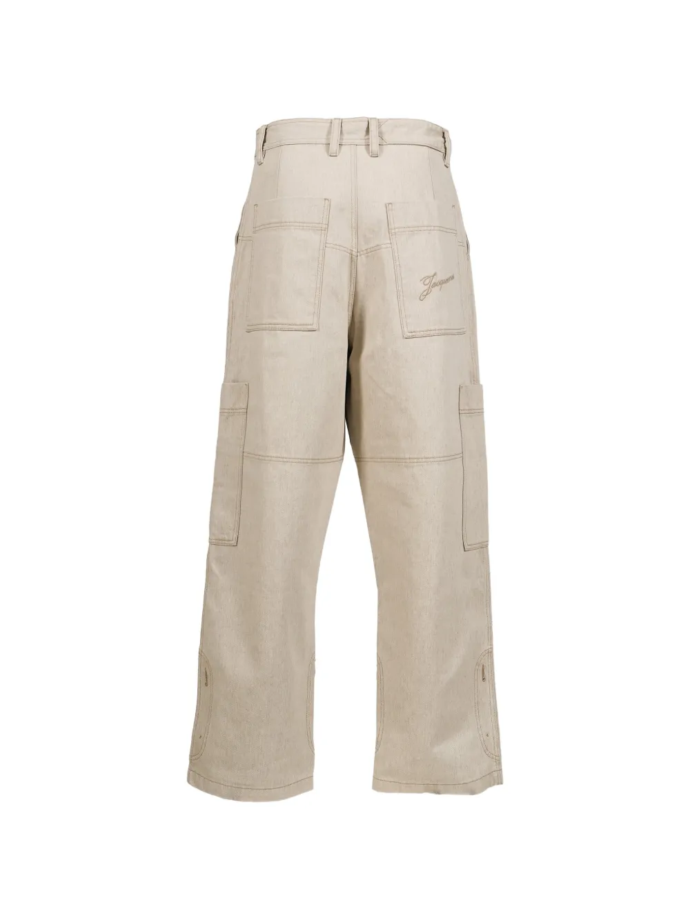Jacquemus Carré de-Nîmes denim cargo pants Beige