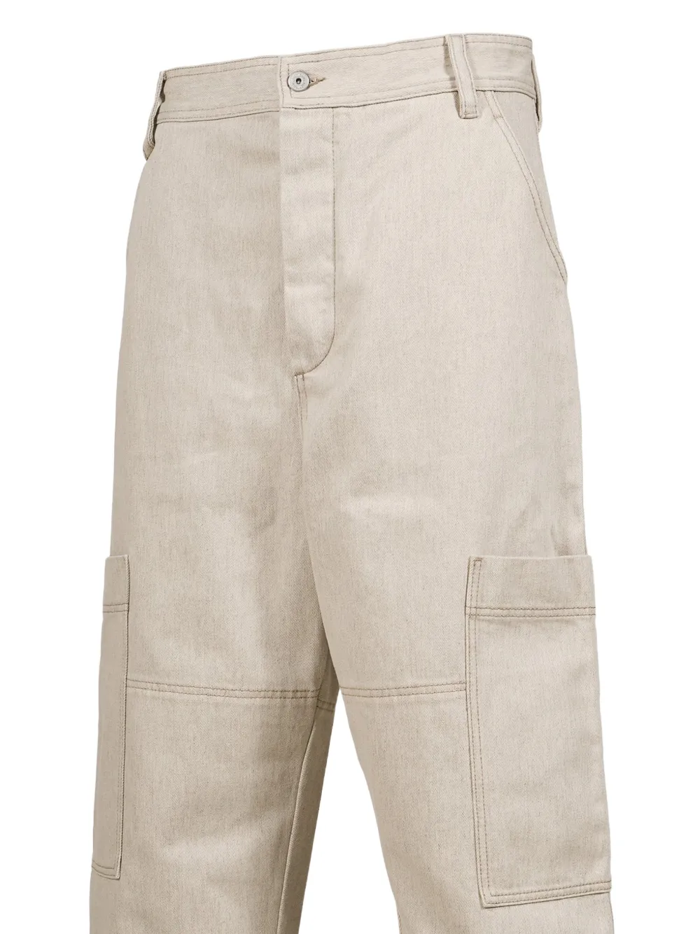 Jacquemus Carré de-Nîmes denim cargo pants Beige