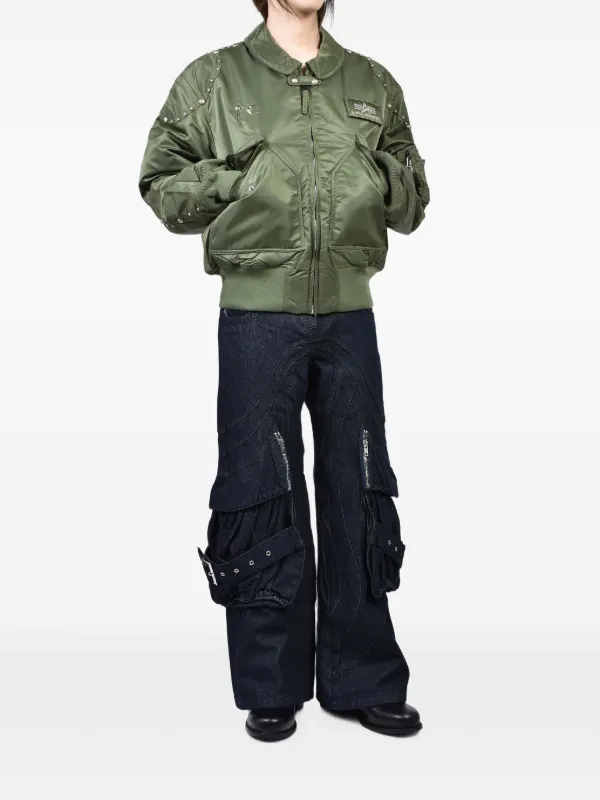 NO/FAITH STUDIOS Wave Cargo Pants | Blue | FARFETCH