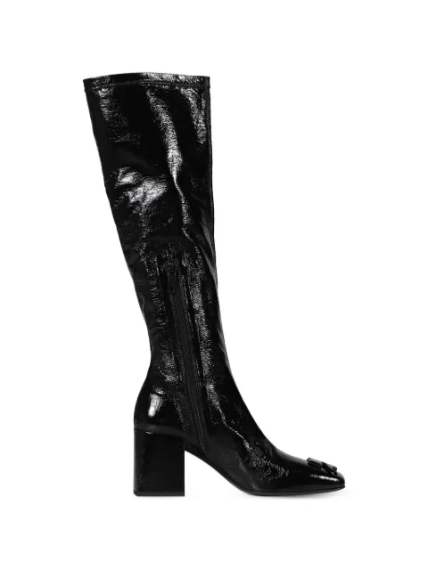 Courrèges Reedition vinyl knee-high boots