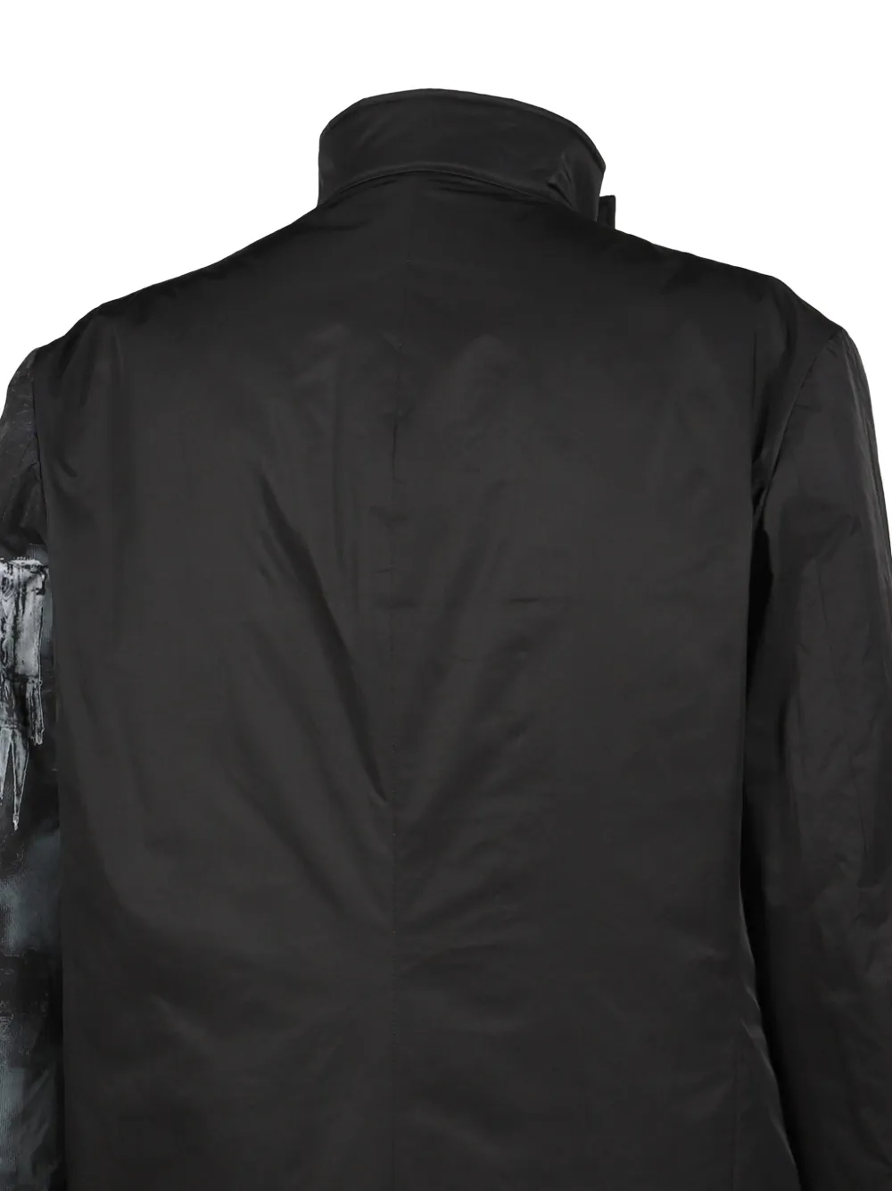 Yohji Yamamoto Smoking Gothic jack met grafische print en knopen Zwart