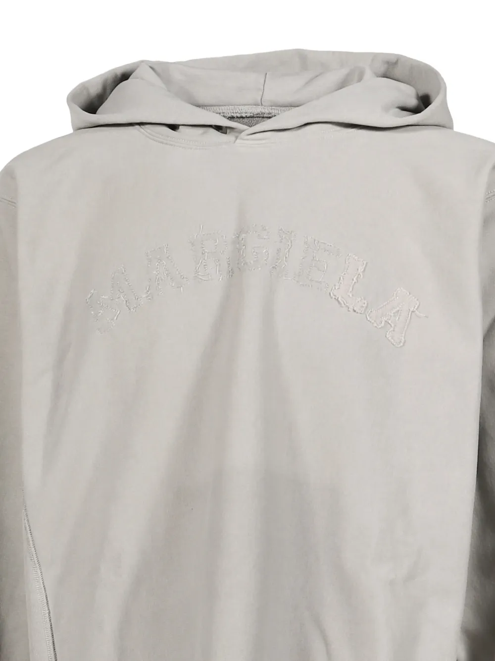Maison Margiela Hoodie met geborduurd logo Grijs